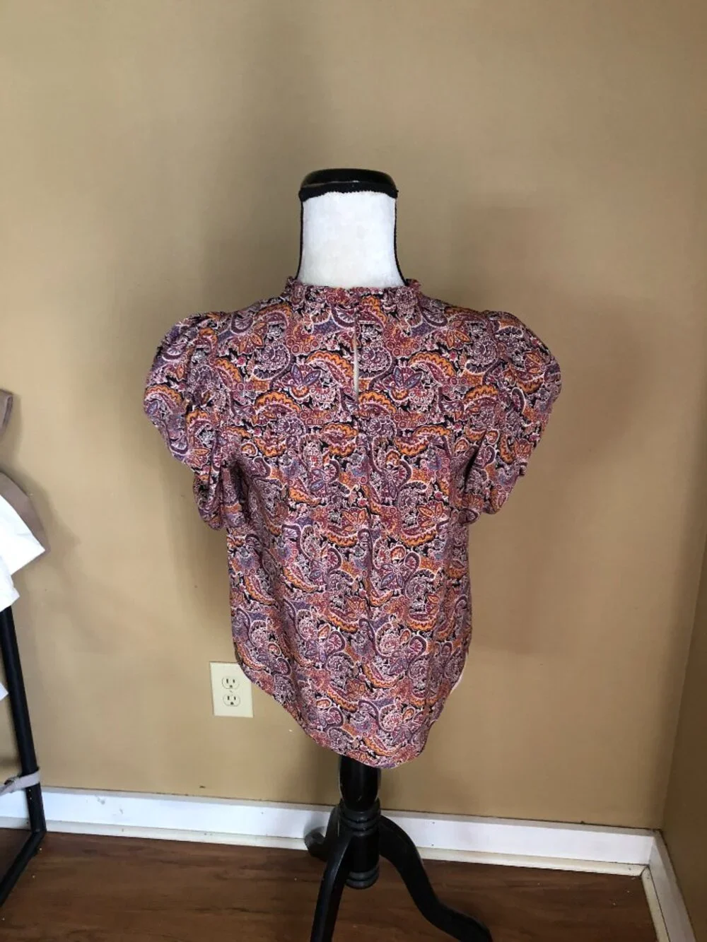Ulla Johnson silk paisley puff sleeve Lyla blouse